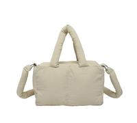 DIEKE Sac à main bouffant de grande capacité pour femme, sac à bandoulière matelassé avec poignée sur le dessus, sac à main élégant pour voyage, sac à main matelassé à bandoulière, kaki, One Size
