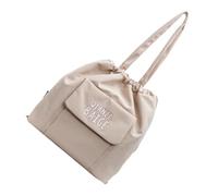 DIEKE Sac à main esthétique avec cordon de serrage avec imprimé lettre, sac à bandoulière décontracté sous les aisselles pour les trajets quotidiens ou les voyages courts, sac d'étudiant, kaki, One