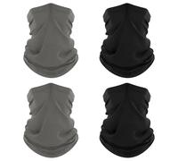 DIELOVEHUA 4 Pièces Cache Cou Elastique pour Homme et Femme, Cache-Cou Séchage Rapide, Respirant, Anti-Solaire, Multifonction Bandana pour Yoga Entraînement Sports de Plein Air Cyclisme(B)