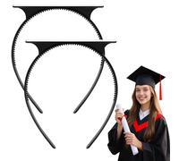 DIELOVEHUA Bandeaux Casquette Remise Diplôme, pour Fixer le Bonnet de Remise de Diplôme, Insert de Chapeau de Célibataire, Bandeau Unisexe pour Diplômés, Graduation Hat Graduation Decor(A)