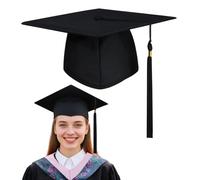 DIELOVEHUA Chapeau D'étudiant Bachelor, Chapeau Diplome Unisexe, Chapeaus de Docteur, Chapeaus de Baccalauréat pour Cérémonie de Remise Diplômes Universitaires