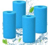 DIELOVEHUA Lot de 4 Éponge Filtrante Type A, Filtre en Mousse pour Spa, Filtre de Piscine en Mousse, Cartouche de Filtre en Mousse, Réutilisables et Lavable, pour Spa, Piscine