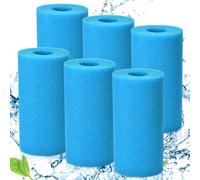 DIELOVEHUA Lot de 6 Éponge Filtrante Type A, Filtre en Mousse pour Spa, Filtre de Piscine en Mousse, Cartouche de Filtre en Mousse, Réutilisables et Lavable, pour Spa, Piscine