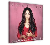 Diempi Couverture de l'album de musique Shakira Dónde Están Los Ladrones - Impression sur toile - Décoration pour chambre à coucher, bureau, chambre - Cadeau - 30 x 30 cm