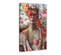 Diempi Poster David Bowie (2) sur toile - Décoration murale pour salon, chambre à coucher - 50 x 75 cm