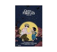 Diempi Poster du film d'animation Tombe des lucioles (4) - Décoration pour chambre à coucher, bureau, chambre - Cadeau - 30 x 45 cm