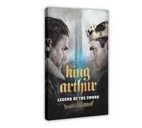Diempi Poster du film King Arthur Légende de l'épée (3) sur toile - Décoration murale pour salon, chambre à coucher - 50 x 75 cm