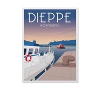 Dieppe, Normandie，1000 Pièces Puzzle pour Adultes Enfants Adolescents, Intelligence Soulagement du Stress Divertissement Bois Jouets Bricolage Anniversaire（75x50cm）-HQ57