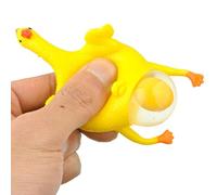 DierCosy Jouet de Serre de Poulet, Porte-clés de Poulet comprimé drôle Ponte du Jouet d'oeuf Nouveau-Nouveau de Stress soulagement de Stress de Couleur aléatoire, Porte clés de Poulet