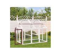 vidaXL Enclos pour animaux Moka 141x94x104 cm en bois massif de pin