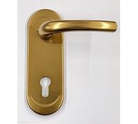 DIERRE Kit ATRA PLAQUE+POIGNÉE UNIVERSELLE DX-SX en aluminium anodisé BRUNIT F4 simple pour porte blindée Q8 trou cylindrique européen PZ 1. mm.182X62.INTER. MESURE MM.85