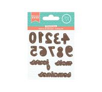 Dies de coupe - Collection Mes jolies comptines - Chiffres - 1,5 à 6,5 cm - 13 pcs Multicolore G