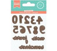 Dies de coupe - Collection Mes jolies comptines - Chiffres - 1,5 à 6,5 cm - 13 pcs Multicolore G