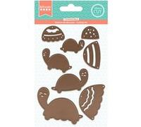 Dies de coupe - Collection Mes jolies comptines - Tortues - 4 à 8 cm Multicolore