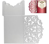 Dies De Découpe Scrapbooking Matrice Decoupage Cutting Dies Pochoir En Acier Au Carbone Forme Carte Invitation Fleur Enveloppe Décoration Bricolage Carte Pour Fête Mariage