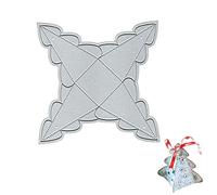 Dies Noel Étoiles Scrapbooking, Matrices de Decoupe de Noël en Métal, DIY Pentagram Lucky Pack 3D, Sapin de Noël Cutting Die pour Suspensions de Noël, Emballage des Bonbons, Fête Anniversaire