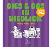 Dies und das in niedlich. Happy Halloween: Schaurig-schönes Malbuch für Kinder ab 4 Jahren mit 50 fröhlich-gruseligen Motiven rund um Kürbisse, Gespenster, Fledermäuse & Kostüme. (Loscar & Oenny)