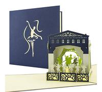Diese Klappkarten Carte Pop-up 3 D - Bel emballage pour offrir en cadeau des tickets de spectacle - Carte pour concert ballet opéra théâtre