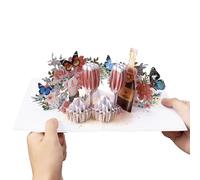 Diese-Klappkarten Carte pour Anniversaire de Mariage - Carte Mariage Félicitation Originale - Design 3D Pop Up - Voeux et Félicitations Originales - Enveloppe Incluse