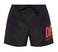 DIESEL Shorts de bain 'NICO' rouge / noir, Taille L