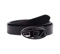 Diesel - B-1Dr 25 Leather D Logo Belt - unisex - Accessoires - Noir - Taille: 85 CM