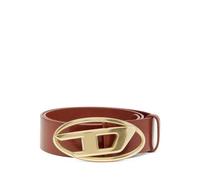 Diesel - Oval D Logo B-1Dr Belt - Homme - Accessoires - Brun - Taille: 75 CM