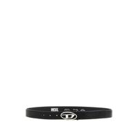 Diesel - B-1dr-Layer Hammered Leather Belt - Homme - Accessoires - Noir - Taille: 100 CM