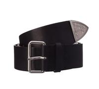 Diesel Baes Cintura Ceinture en Cuir véritable (Noir, 85 cm)