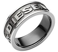 Diesel Bague Pour Femme Acier, 8, 9, 10, 11,5 Bague En Acier Inoxydable Gunmetal, DX1108060