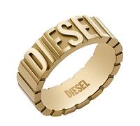 Diesel Bague pour homme en acier inoxydable ton or, DX1439710