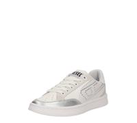 DIESEL Baskets basses 'DAKOTA' beige clair / noir / argent / blanc, Taille 35