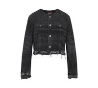 Diesel - Blouson Bomber Effet Vieilli - Femme - Vestes - Noir - Taille: 38 FR