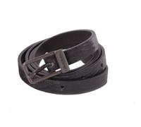 Diesel BOCUT Cintura Ceinture en Cuir Véritable Noir (Noir, 90 cm)