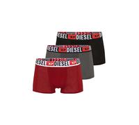 DIESEL Boxers 'Damien' gris foncé / rouge feu / noir / blanc, Taille XS