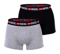 DIESEL Boxers gris chiné / rouge / noir / blanc, Taille L