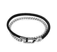 Diesel Bracelet chaîne en acier inoxydable, pour homme, DX1472040