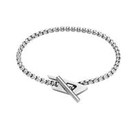 Diesel Bracelet en acier inoxydable pour homme avec fermoir à bascule