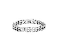 Diesel Bracelet en acier inoxydable pour hommes avec fermeture à rabat