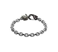 Diesel Bracelet homme en acier inoxydable 2 tons avec fermoir mousqueton