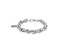 Diesel DX1514040 Bracelet pour homme en agate noire, Eine Grösse, Acier inoxydable, Pas de gemme