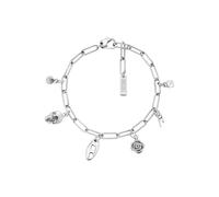 Diesel Bracelet homme en acier inoxydable avec fermoir mousqueton