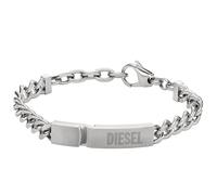 Diesel Bracelet homme en acier inoxydable avec fermoir mousqueton