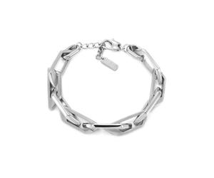 Diesel Bracelet homme en acier inoxydable avec fermoir mousqueton