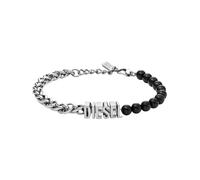 DIESEL Bracelet noir / argent, Taille One Size