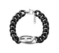 DIESEL Bracelet noir / argent, Taille One Size