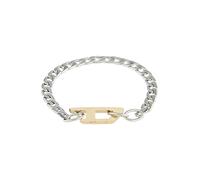 DIESEL Bracelet or / argent, Taille One Size