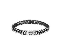 Diesel Bracelet Pour Hommes En Acier, Longueur : 208mm, Largeur : 7.8mm Bracelet En Acier Inoxydable Argenté, DX1386040