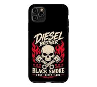 Diesel Brother Skull Pistons Graphic Smoke Fast Dirty Loud Coque pour iPhone 11 Pro Max