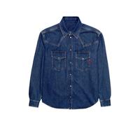 Diesel - Camicia Western - Homme - Chemises - Bleu - Taille: S