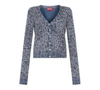 Diesel - Cardigan M-Alima-Leo - Femme - Pulls - Gris - Taille: 40 FR